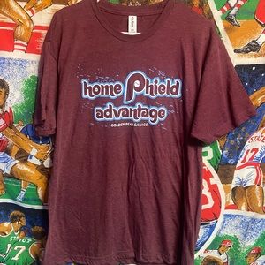 Maroon Philadelphia Phillies Home Phield Advantage Teeshirt